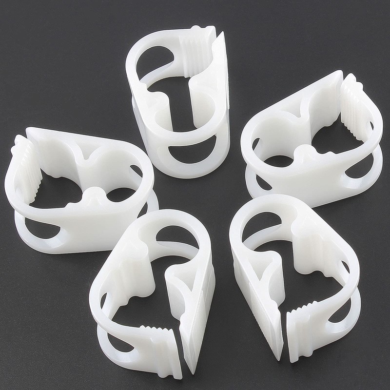Kyuionty 1/4" - 1/2" Plastic Tubing Clamps Adjustable Tube Clamp,