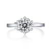 0.5-5Ct Moissanite Engagement Rings, Certificated Moissanite with Platinum Plated S925