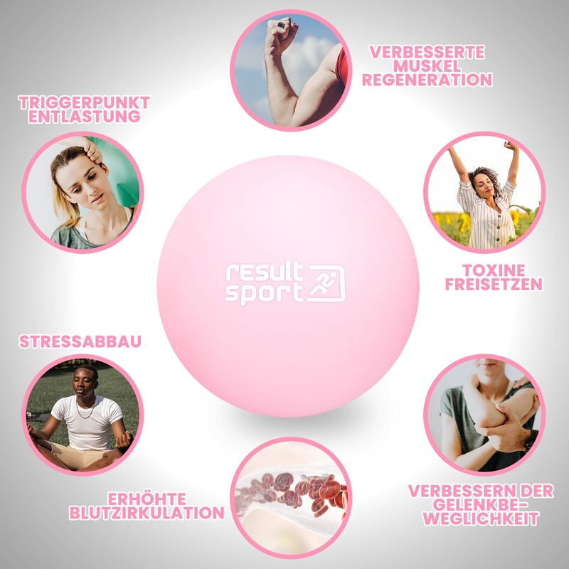 ResultSport Lacrosse Fascia Ball Massage Ball for Plantar Fasciitis, Foot