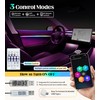 FIVAVA Ambient Lighting Car, LED Interior Lighting for Car with