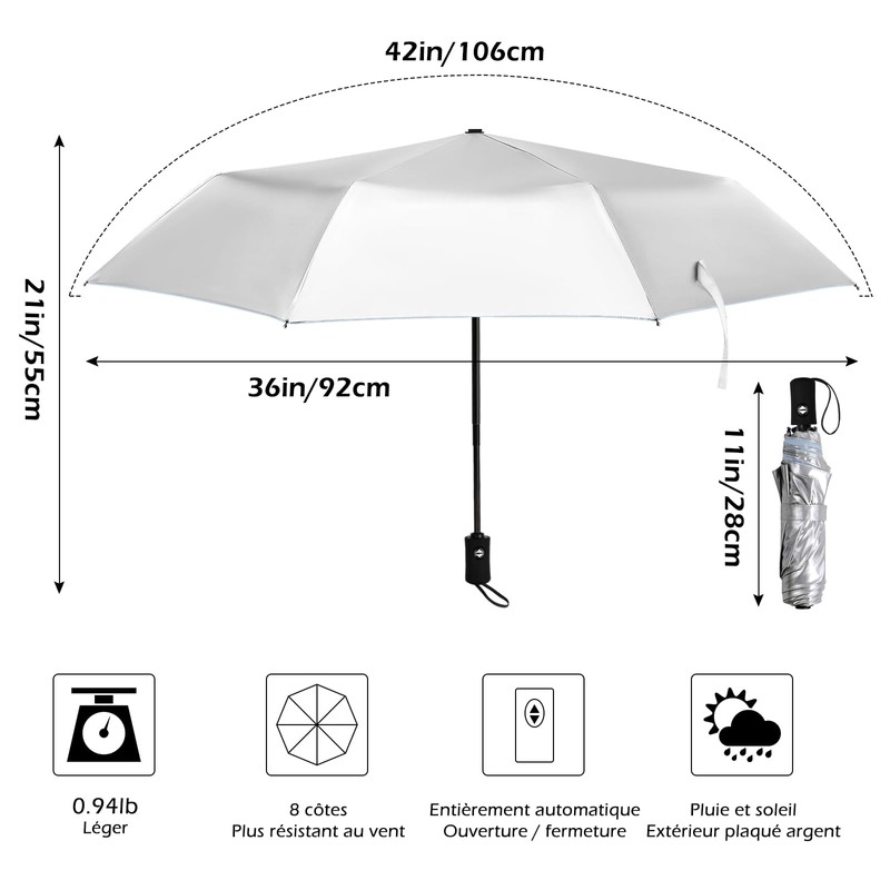 HEXSOLID UPF 50+ Sun Umbrella UV Protection UV Umbrella Parasol
