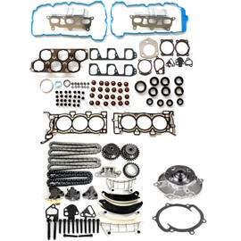 ASTOU 9-0753S Timing Chain Kit with Water Pump & Head Gasket Kit fit for Honda Civic 2.0L 2002-2005 Replacement