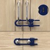 4 PACK Child Proof Sliding Cabinet Door Code Locks Baby