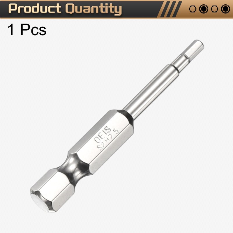 HARFINGTON H2.5 Hex Head Screwdriver Bit 2.5mm Metric Flat Tip