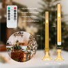 SEHNSY Gold Flameless LED Taper Candles with Remote and Timer,