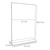 Exhivit Porta Menú A4, Doble Vista (1 Pieza) Porta Folleto