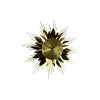 Unbranded 25" Gold Metal Starburst Wall Clock