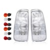 Clear Tail Light Assembly Compatible with 1999-2002 Silverado 1500 2500/1999-2007