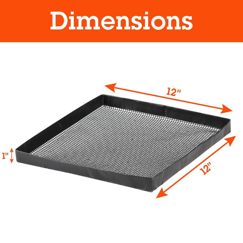 Camerons Grilling Mesh Basket - 2 Pack Reusable Non-Stick Heavy