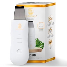 CLEOSKIN. Espátula Peeling Ultrasónico. Exfoliación, depurador facial de poros. Incluye 2 fundas de silicona para limpieza facial. Skin scrubber, elimina células muertas de la piel, skincare, belleza.