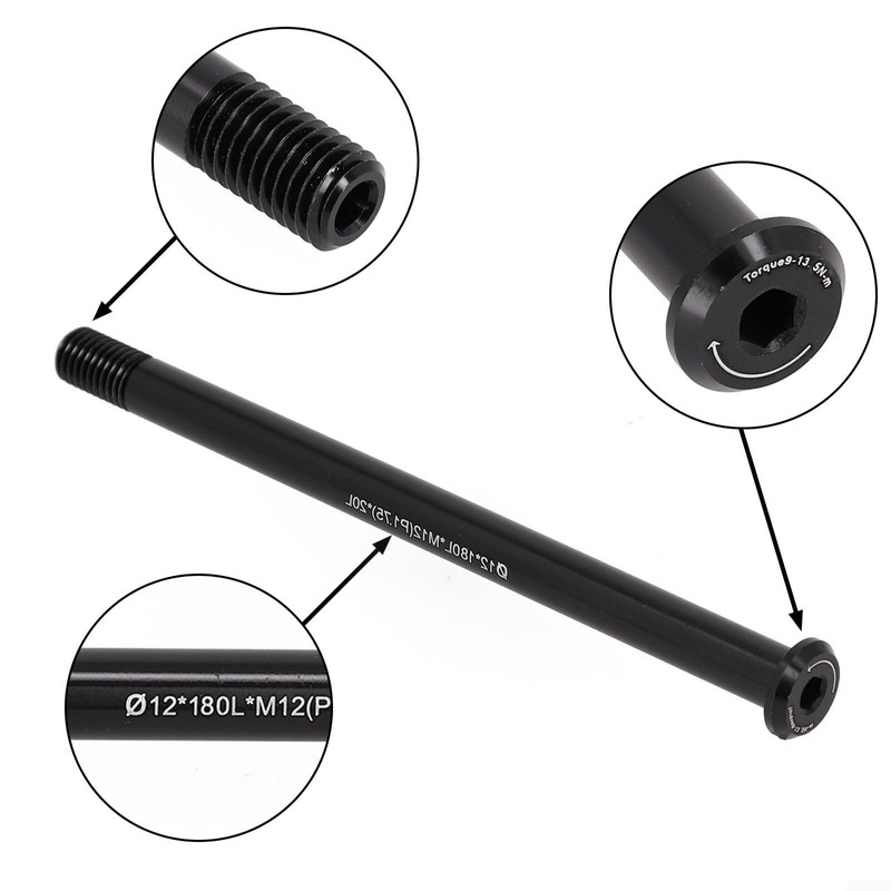 Bicycle Thru Axle Replacement Part Fits Both Front & Rear