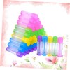 Outanaya 100pcs Lip Balm Tubes with Caps Reusable Lipstick Containers