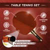 Ping Pong Paddle Set of 4 -Full Table Tennis Bundle