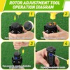 Gulfmew 3 Pcs Sprinkler Head Tool Compatible with Rain Bird