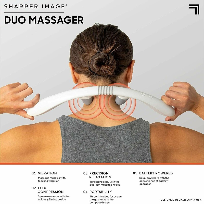 Sharper Image Duo Massager Compression With Dual Node Vibration ,