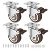 Heavy Duty Caster Wheels Set of 4-2 Inch Swivel Plate