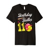 11th Softball Birthday Eleven Year Old Softball Player Premium T-Shirt