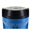 Hydronix HF2-10BLBK38, 10" Blue Housing with Black Flat Cap For