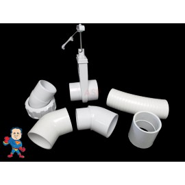 American Spa Parts Dynasty Bahama Hot Tub 2" 45° Pump Union To Plumbing Connect Kit How To Video