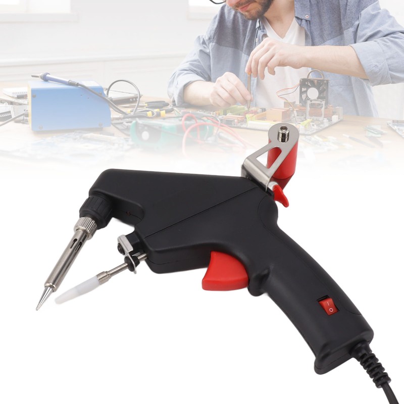 60W Soldering Iron Handheld Solder Iron Black Electric Soldering Tool