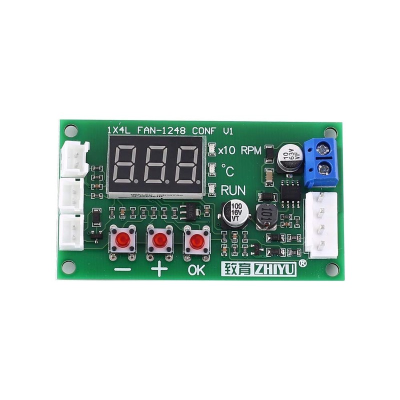 Driver Module, DC 12/24/ 48V PWM 4 Wires Fan Temperature