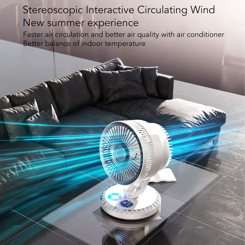 Small USB Desk Fan Silent Strong Wind Efficient 3 Speeds