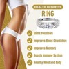 Magtherapy Lymphatic Therapy Titanium Ion Moissanite Diamond Ring, Acupuncture Unclog