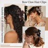 Medium Bow Hair Clips for Women Bowknot Claw Clips Teacher