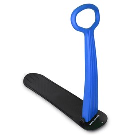 Slippery Racer Kid's Lightweight Compact Foldable Cold Resistant Downhill Outdoor Winter Ski Scooter Snow Sled for Children 4 Years and Up (Blue, 3)