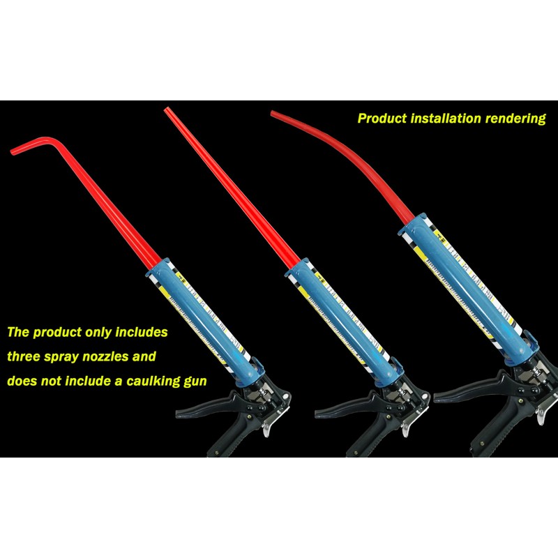 HAMUULL 3 PACK Caulking Nozzle Extension Tube，caulking extension nozzle,caulking gun