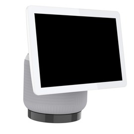 Angoily Speaker Stand Cable Clips Desktop Audio Stand Cord Organizer for Desk Wire Management Black