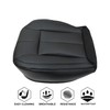 NLQR Front Driver Bottom Replacement Seat Cover Black Microfiber Leather