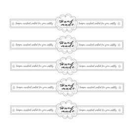 500Pcs Food Safe Tamper Evident Labels 9x1 Inch Security Seals for Retail Packaging Jars Bottles Commercial-Grade Tamper Resistant Stickers (Black and White, 500)