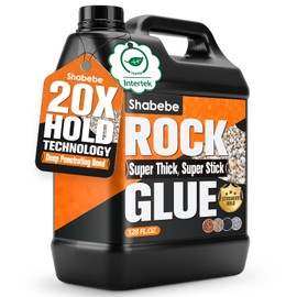 Shabebe Rock Glue for Landscaping 1 Gallon, Ultra-Stick Mulch Bond Gravel Binder & Stone Adhesive, 100% Water-Permeable Pea Gravel Stabilizer, Long-Lasting Rock Glue for Paths, Patios & Borders