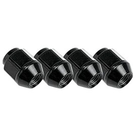BBS Owl Nuts, Black, M12 x 1.5, Short (total length 0.9 inches (24 mm), Set of 4
