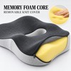 Memory Foam Seat Cushion and Lumbar Support Pillow for Office