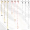 DILUSILK 9 Pcs Chain Extender for Necklace,Necklace Extender Gold,Silver Chain