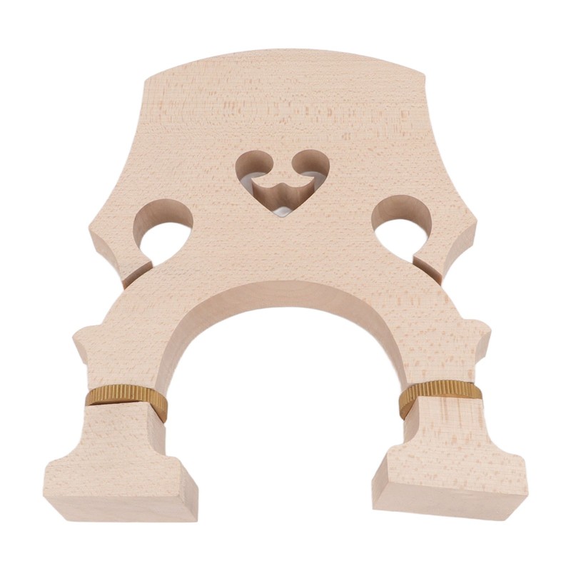 Violin Bridge Maple Wood Adjustable Brass Screw Double Bass Bridge