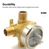 Wood Grip | Shower Faucet Integrated Diverter Rough-in Valve |