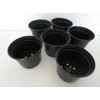 Landmark Plastics 5" Diameter Black Plastic Nursery Pot (50)