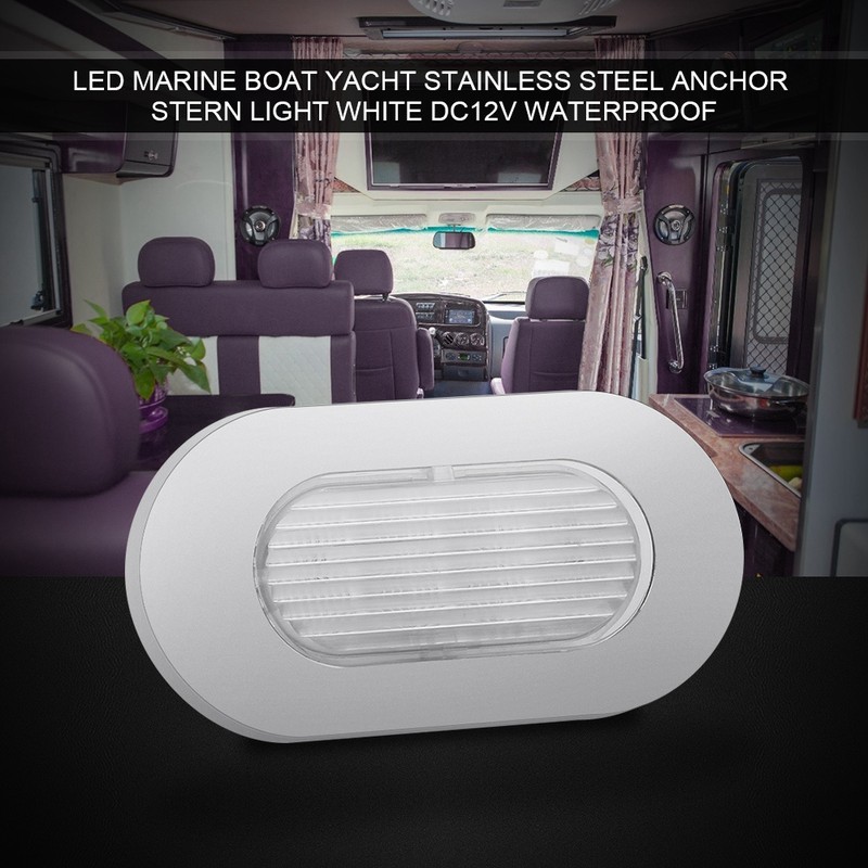 Stainless Steel 12V 2835SMD LED Anchor Stern Transom Light Lamp
