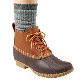 L.L.Bean Men's Elle Bean Boot Socks, dark khaki