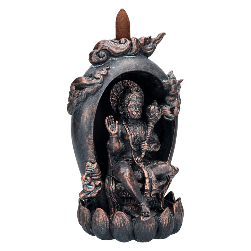 Backflow Incense Burner Hanuman Hinuistic God Backflow Waterfall Incense Holder