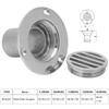 POENVFPO Boat Drain Scupper,High Strength 316 Stainless Steel Yacht Floor