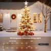 Soiarllt Rechargeable String Lights, 2-Pack Total 66ft 200LED Rechargeable Fairy