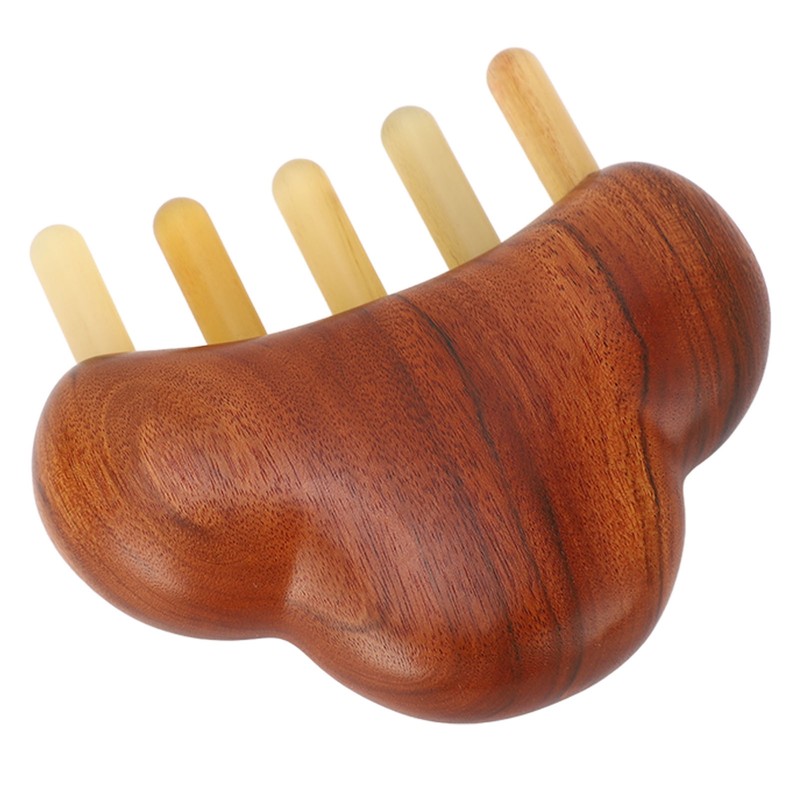 Sandalwood Meridian Comb Nose Massager Rosewood Scalp Massage Comb Set