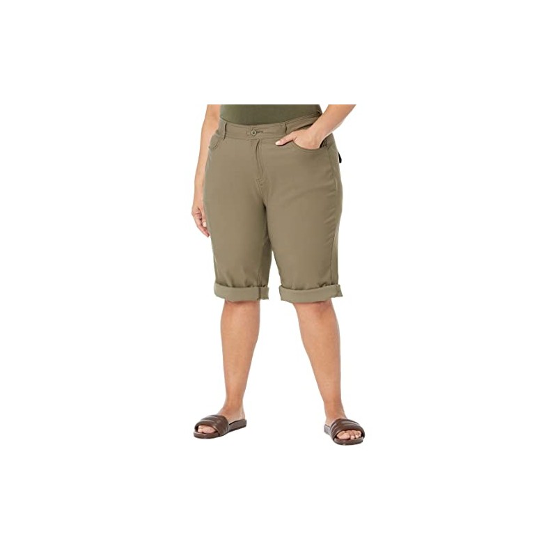 prAna Plus Size Hall Capris II, Slate Green, 24 More,