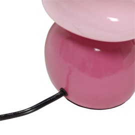 All the Rages Simple Designs 17.55" Pretty in Pink Stacked Ceramic Stone Table Lamp - Pink