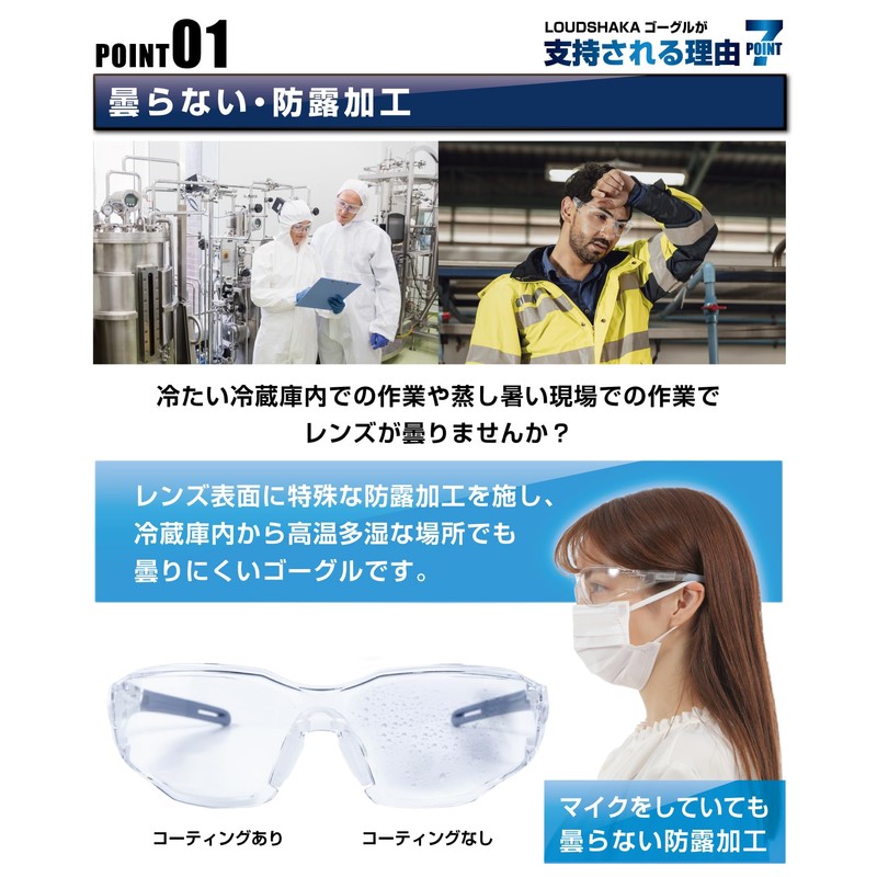 LOUDSHAKA Protective Glasses, Medical Goggles, Dustproof Goggles, Anti-Fog Goggles, Protective