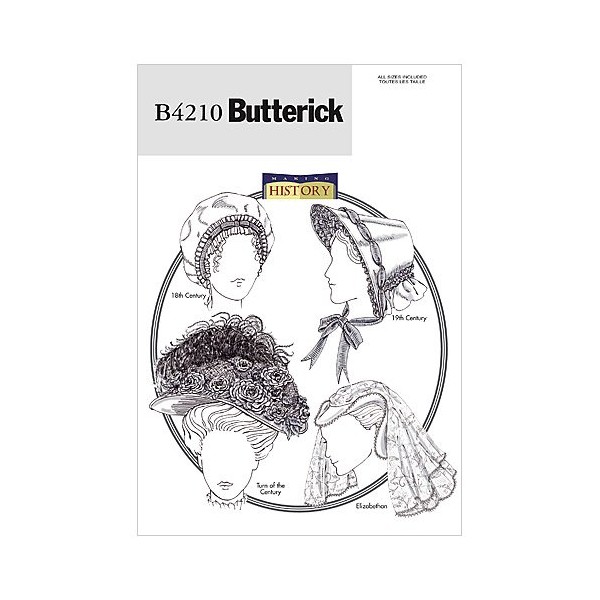 BUTTERICK PATTERNS B4210 Historical Hats